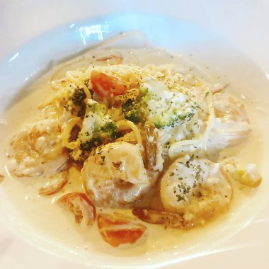 Çorbanın mutfak fotoğrafı.