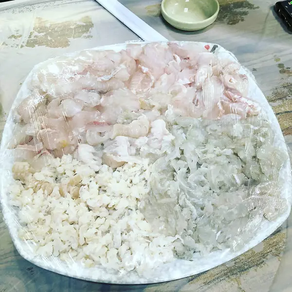 Lezzetli Asya yemeklerinin yakın görüntüsü