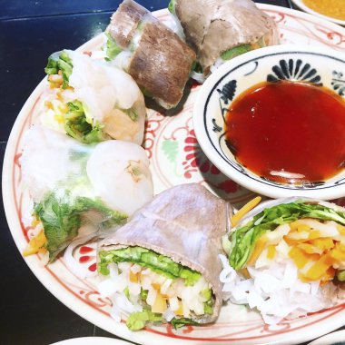 Lezzetli yiyeceklerin yakın görüntüsü