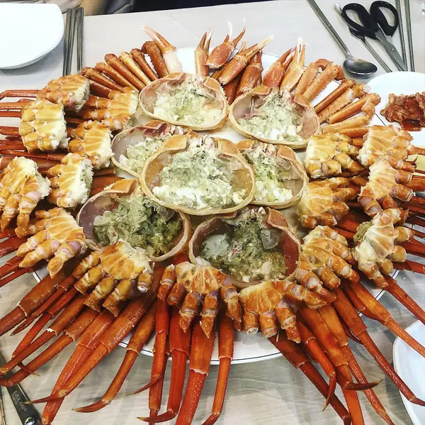 Lezzetli yiyeceklerin yakın görüntüsü