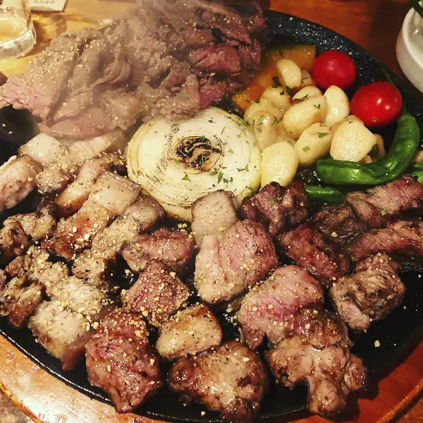 Lezzetli yiyeceklerin yakın görüntüsü