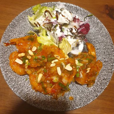 Lezzetli ve taze yemek.