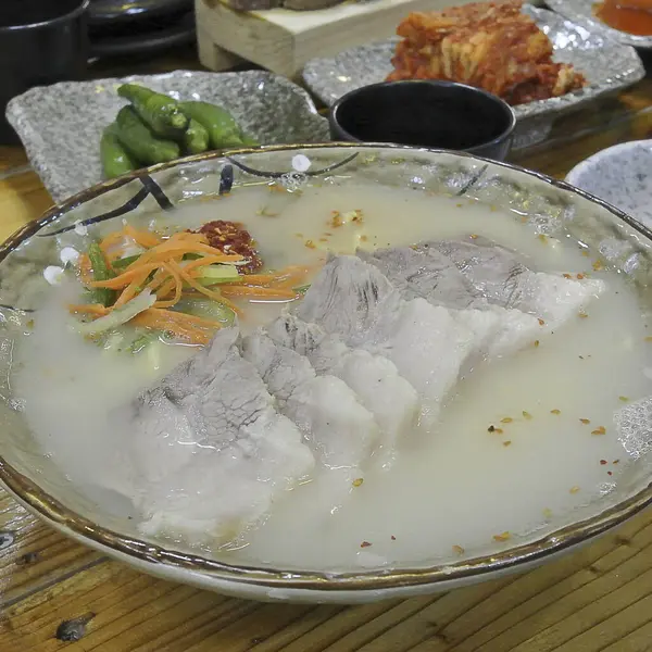 Çorbanın mutfak fotoğrafı.