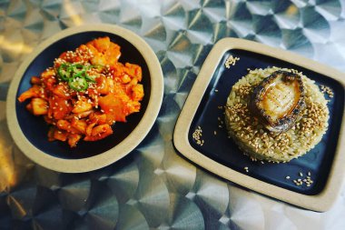 Lezzetli yemekler, seçici odaklanma.