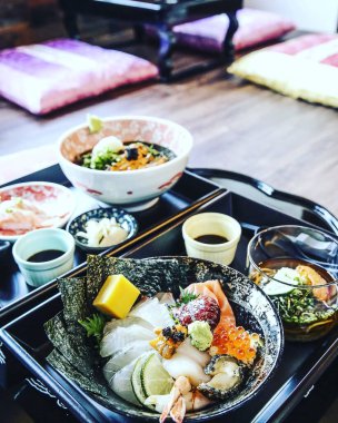 Sashimi 'nin mutfak fotoğrafı.