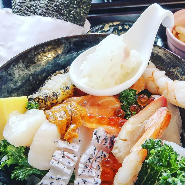 Lezzetli Asya mutfağının yakın görüntüsü