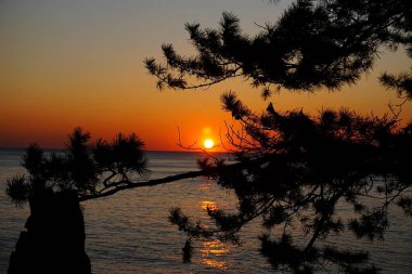 Karadeniz kıyısında gün doğumu.