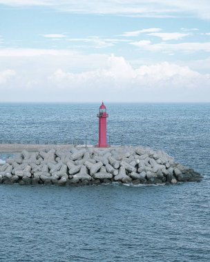 Deniz kenarı deniz feneri