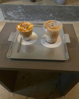 Kahve ve çay Kupası ahşap tablo