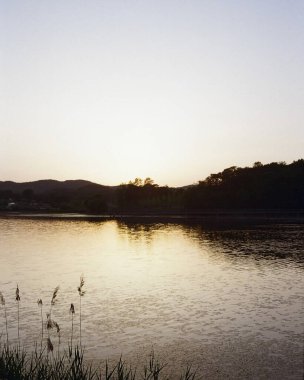 Güzel göl manzarası