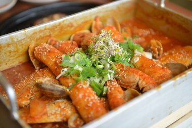 Çiğ yengeç fotoğrafı.