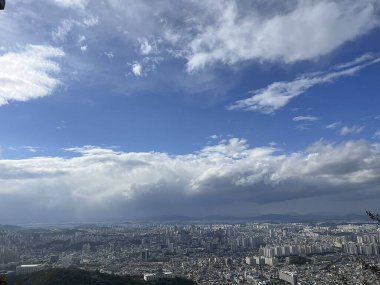 Hong Kong şehrinin manzarası