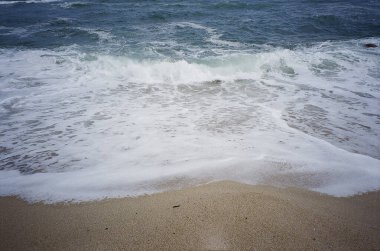 Sahilde deniz dalgaları