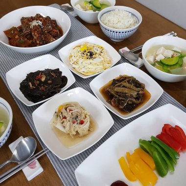 Lezzetli yiyeceklerin yakın görüntüsü