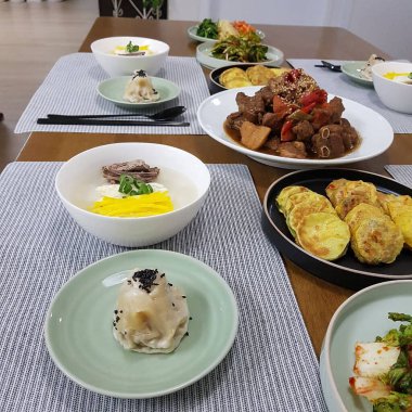 Lezzetli yiyeceklerin yakın görüntüsü