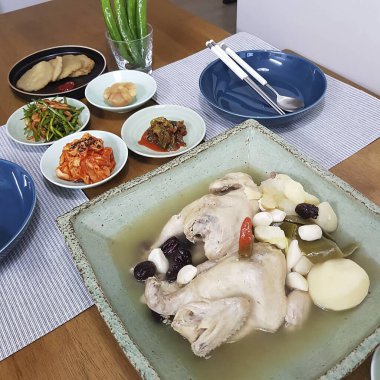 Çorbanın mutfak fotoğrafı.