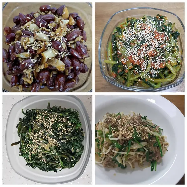 Lezzetli Asya yemeklerinin yakın görüntüsü