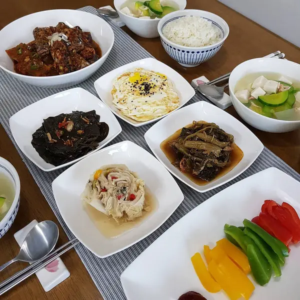 Lezzetli yiyeceklerin yakın görüntüsü