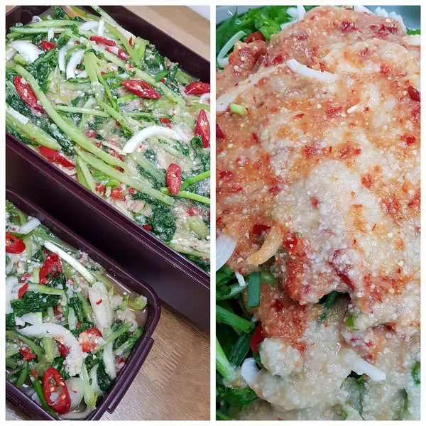 Lezzetli Asya yemeklerinin yakın görüntüsü