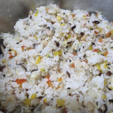 Pirinç sebze ve baharatlar