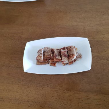 grilled pork with sauce and spices