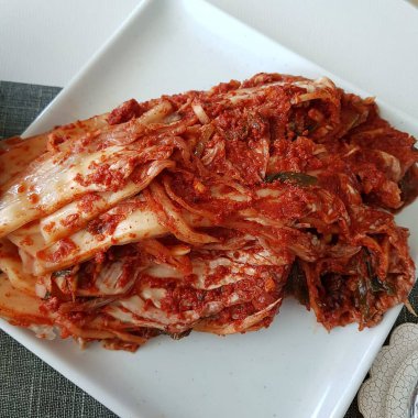 Geleneksel Kore baharatlı kimchi lahana, kimchi