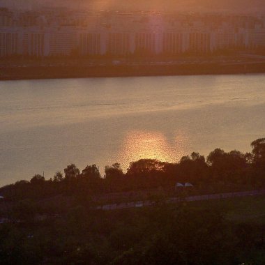 Barselona şehrinin manzarası