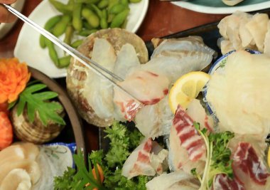 Lezzetli yiyeceklerin yakın görüntüsü