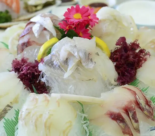 Bir deniz ürünleri fotoğrafı.