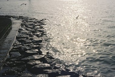 Deniz manzarası çok güzel. Doğa