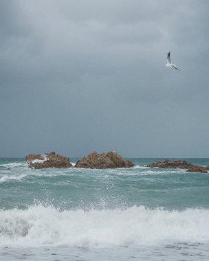 Akdeniz kıyılarında fırtına