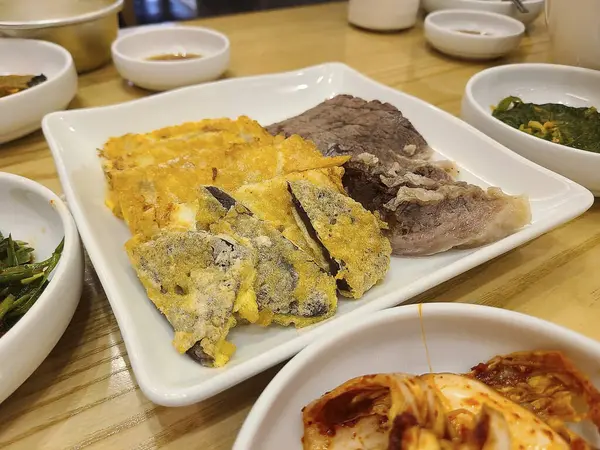 Lezzetli Asya mutfağının yakın görüntüsü