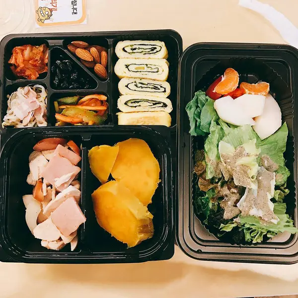 Lezzetli yiyeceklerin yakın görüntüsü