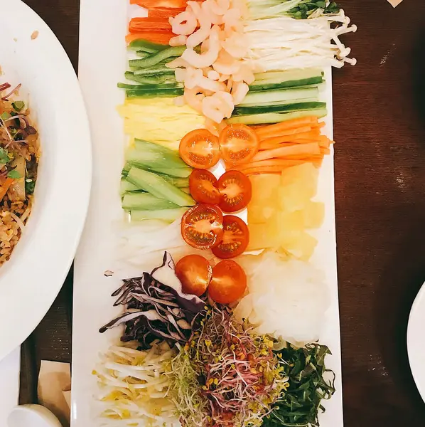 Karışık yemek, kapat.