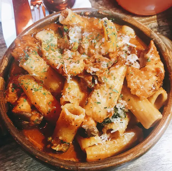 Makarnanın mutfak fotoğrafı.