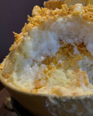 Lezzetli Asya yemeklerinin yakın görüntüsü