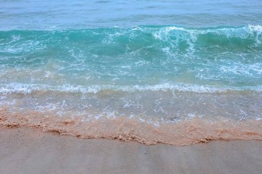 Kumsalda deniz köpüğü.