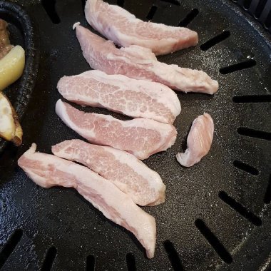 Lezzetli Asya yemeklerinin yakın görüntüsü