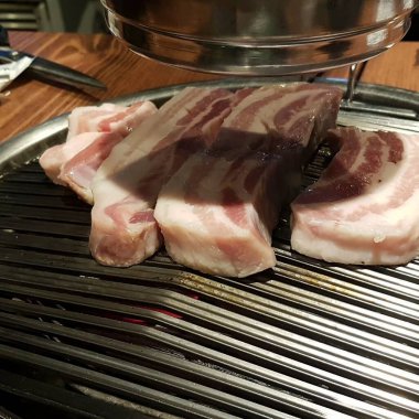 Lezzetli Asya yemeklerinin yakın görüntüsü