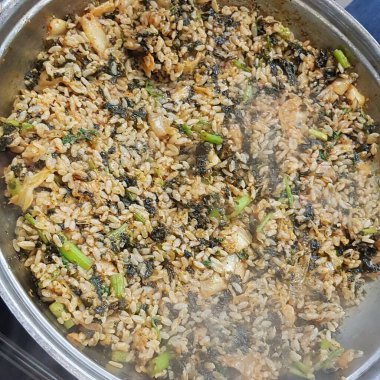 Lezzetli yiyeceklerin yakın görüntüsü