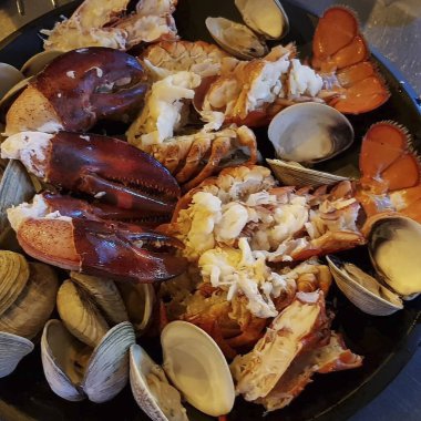 Pazarda deniz ürünleri ve deniz ürünleri