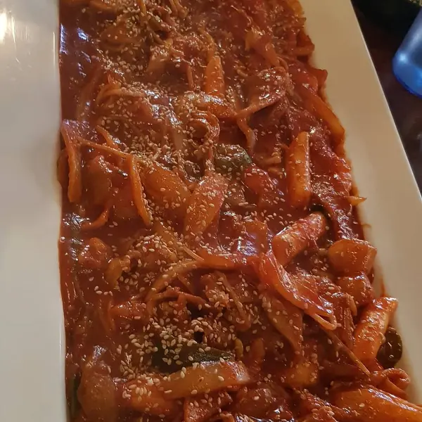 Kızarmış domuz eti fotoğrafı.