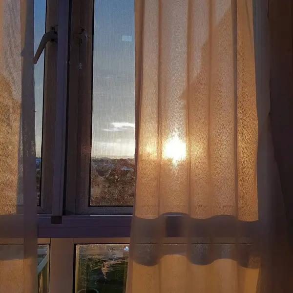 Şehirde günbatımı