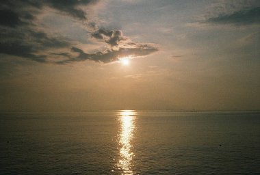 Doğada güzel gün batımı, manzara