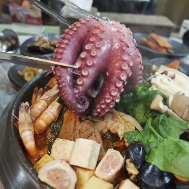 Lezzetli yiyeceklerin yakın görüntüsü