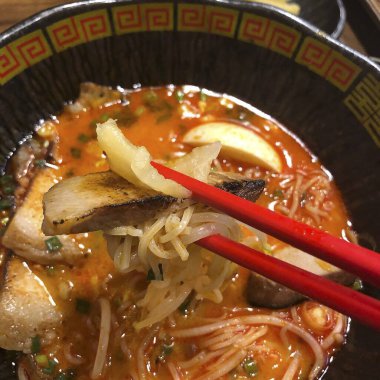 Lezzetli Asya mutfağının yakın görüntüsü