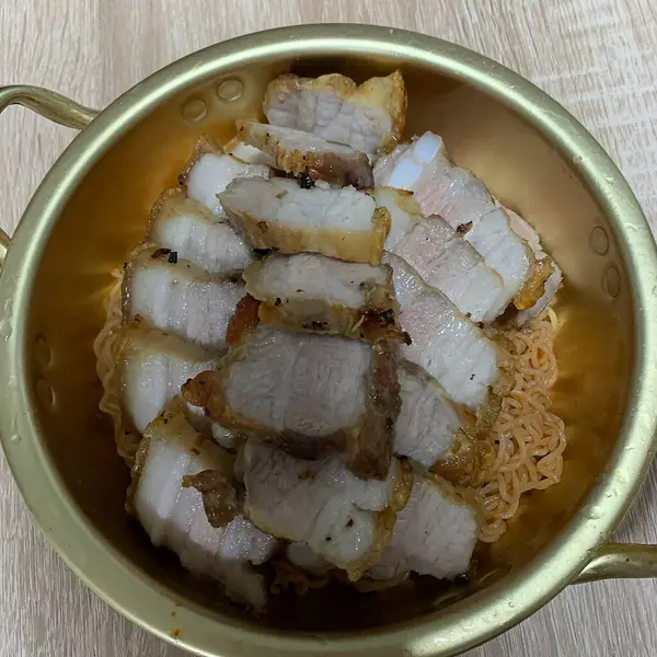 Kızarmış domuz eti fotoğrafı.