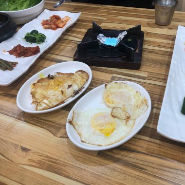 Lezzetli Asya mutfağının yakın görüntüsü