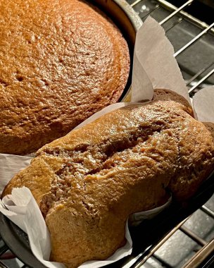 Lezzetli çikolatalı ev yapımı ekmek.