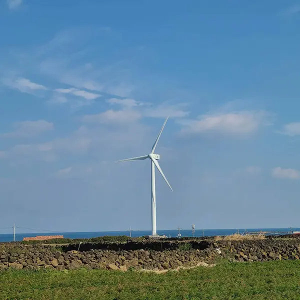 Rüzgar türbini sahada